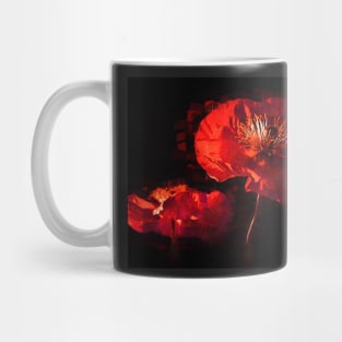 Deep Red Poppies Mug